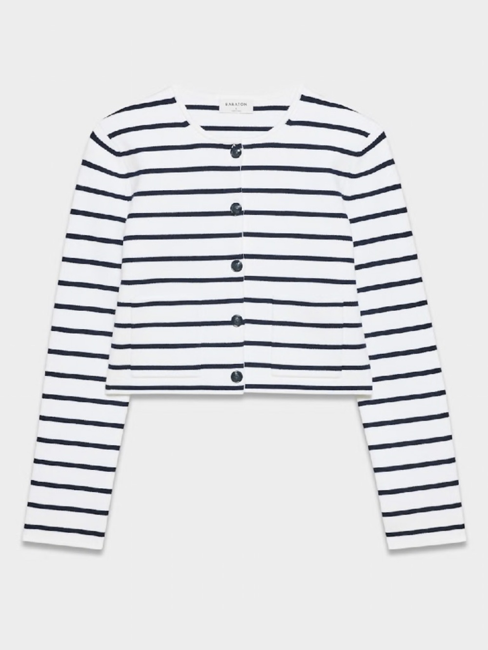 Aritzia Notable Cardigan Navy White Stripe Small